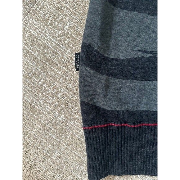 Marc Ecko Sweater Cut & Sew Vest Men's XL Black Gray 100% Cotton - Picture 4 of 4